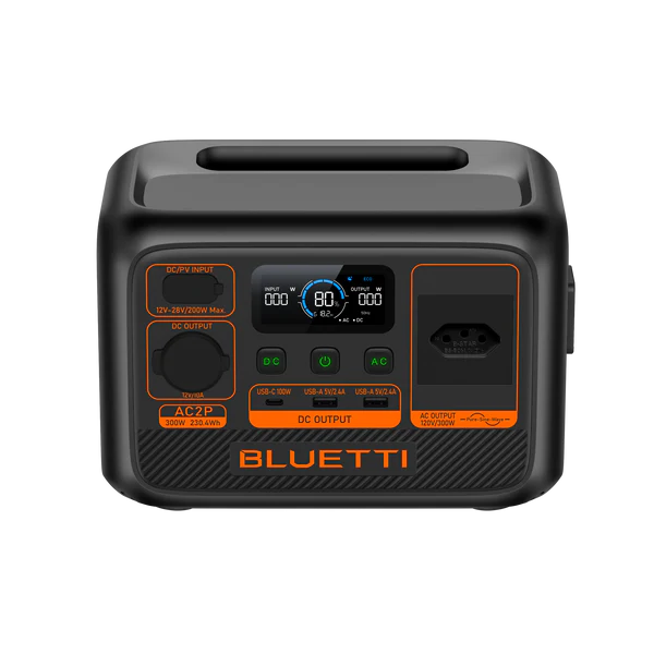 BLUETTI AC2P Estação de Energia Portátil | 300 W 230,4 Wh